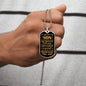 To My Amazing Son | Have Faith | Dog Tag Necklace