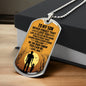 To My Son | The Man I Know You Can Be | Dog Tag Necklace