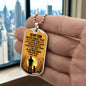 To My Son | The Man I Know You Can Be | Dog Tag Necklace