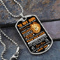 To My Son | Always Have Your Back | Dog Tag Necklace