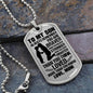 To My Son | You Braver, Stronger, Smarter | Dog Tag Necklace