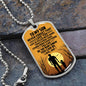 To My Son | The Man I Know You Can Be | Dog Tag Necklace