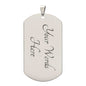 To My Son | The Man I Know You Can Be | Dog Tag Necklace