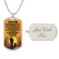 To My Son | The Man I Know You Can Be | Dog Tag Necklace