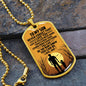 To My Son | The Man I Know You Can Be | Dog Tag Necklace