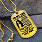 To My Son | You Braver, Stronger, Smarter | Dog Tag Necklace