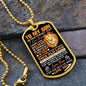 To My Son | Always Have Your Back | Dog Tag Necklace