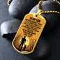 To My Son | The Man I Know You Can Be | Dog Tag Necklace