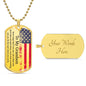 To My Grandson | Never Forget That I Love You| Dog Tag Necklace