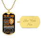 To My Son | Always Have Your Back | Dog Tag Necklace
