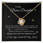 To My Bonus Daughter | Love Knot Necklace