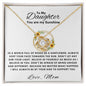 To My Daughter - You Are My Sunshine | Love Knot Necklace