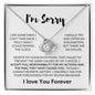 Apology Gift for Her | I Take Full Responsibility | Love Knot Necklace