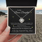 To My Bonus Daughter | Love Knot Necklace
