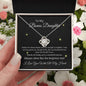To My Bonus Daughter | Love Knot Necklace