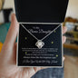 To My Bonus Daughter | Love Knot Necklace
