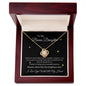 To My Bonus Daughter | Love Knot Necklace
