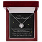 To My Bonus Daughter | Love Knot Necklace
