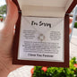Apology Gift for Her | I Take Full Responsibility | Love Knot Necklace