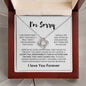 Apology Gift for Her | I Take Full Responsibility | Love Knot Necklace