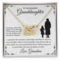 To My Beautiful Granddaughter | Interlocking Hearts Necklace