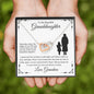 To My Beautiful Granddaughter | Interlocking Hearts Necklace