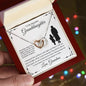 To My Beautiful Granddaughter | Interlocking Hearts Necklace