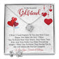 To My Beautiful Girlfriend| Love Knot Earring & Necklace Set