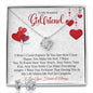 To My Beautiful Girlfriend| Love Knot Earring & Necklace Set