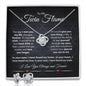 To My Twin Flame| Always and Forever| Love Knot Earring & Necklace Set