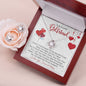 To My Beautiful Girlfriend| Love Knot Earring & Necklace Set