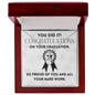Congratulations Graduation Necklace | A Gift to Celebrate Your Achievements and Success