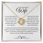 To My Future Wife| I Love You| Love Knot Necklace