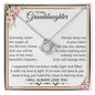 "My Granddaughter"| Love Knot Necklace