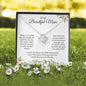 To My Beautiful Mom- I Love You - From Son | Love Knot Necklace