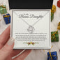 To My Bonus Daughter| Love Knot Necklace