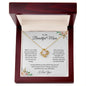 My Beautiful Mom| From Daughter| I Love You| Love Knot Necklace