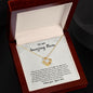 To My Amazing Mom- I love you | Your Son- Love Knot Necklace