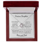 Happy Birthday| Precious Daughter| Love Knot Necklace