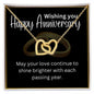 Shining Love Anniversary Necklace - A Gift to Celebrate the Love that Keeps Growing Stronger