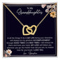 To My Granddaughter| Interlocking Hearts necklace