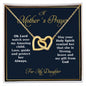 "A Mother's Prayer" | For My Daughter - Interlocking Hearts Necklace