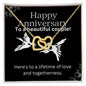Forever Together Interlocked Love Necklace - A Perfect Anniversary Gift for a Beautiful Couple