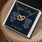 "A Mother's Prayer" | For My Daughter - Interlocking Hearts Necklace