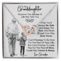 To My Granddaughter| Interlocking Hearts necklace