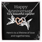Forever Together Interlocked Love Necklace - A Perfect Anniversary Gift for a Beautiful Couple
