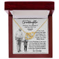 To My Granddaughter| Interlocking Hearts necklace