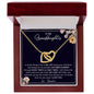 To My Granddaughter| Interlocking Hearts necklace
