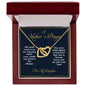 "A Mother's Prayer" | For My Daughter - Interlocking Hearts Necklace