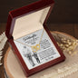 To My Granddaughter| Interlocking Hearts necklace